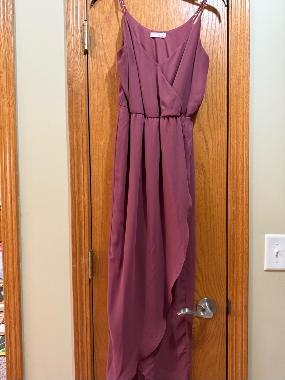 Lush Dusty Mauve Spaghetti-Strap High-Low Dress